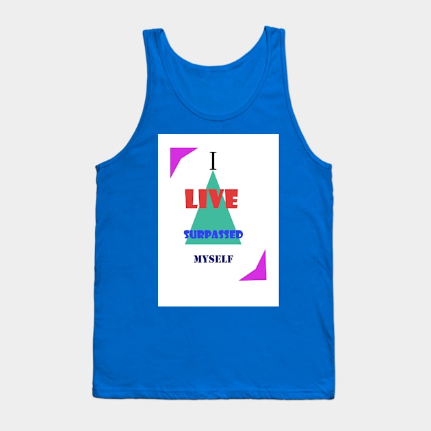 Beyond Boundaries: Conquering Myself Tank Top by AvanDesign